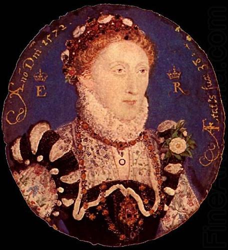 Portrait MIniature of Elizabeth I, Nicholas Hilliard